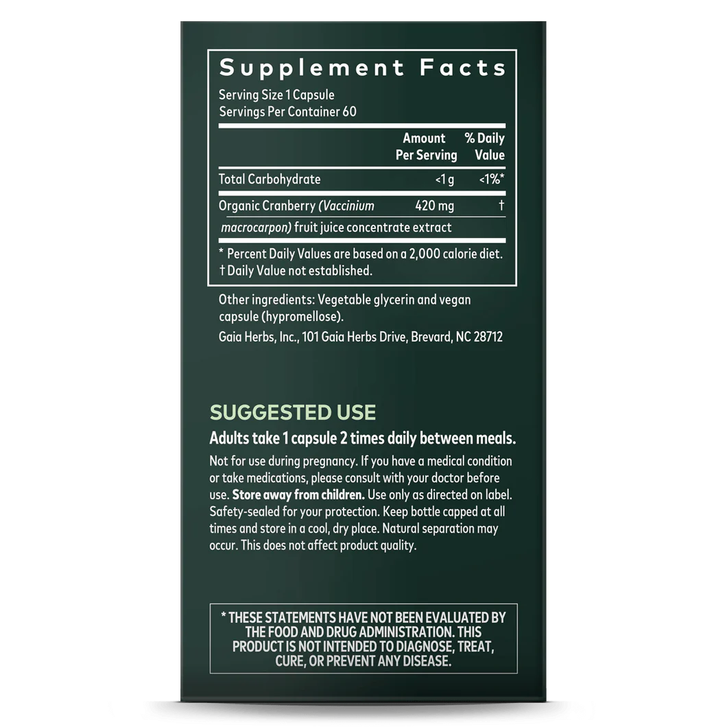 Gaia Herbs - Cranberry Concentrate - RealLifeHealing