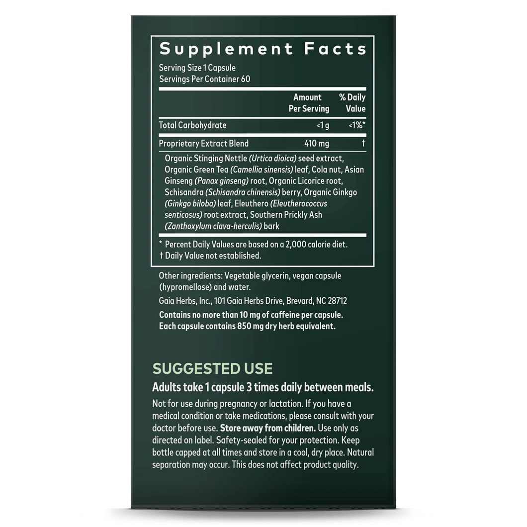 Gaia Herbs - Energy Vitality - RealLifeHealing