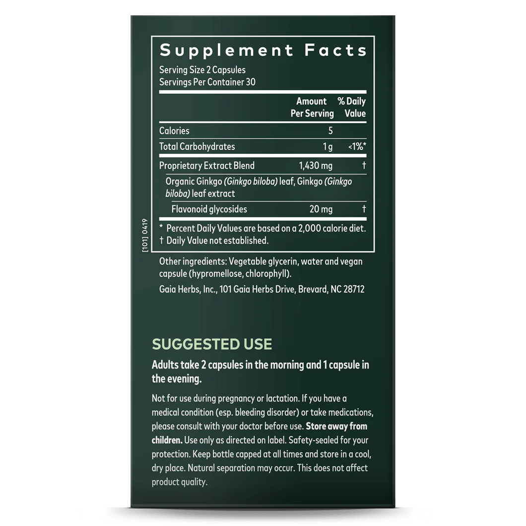 Gaia Herb - Ginkgo Leaf - RealLifeHealing