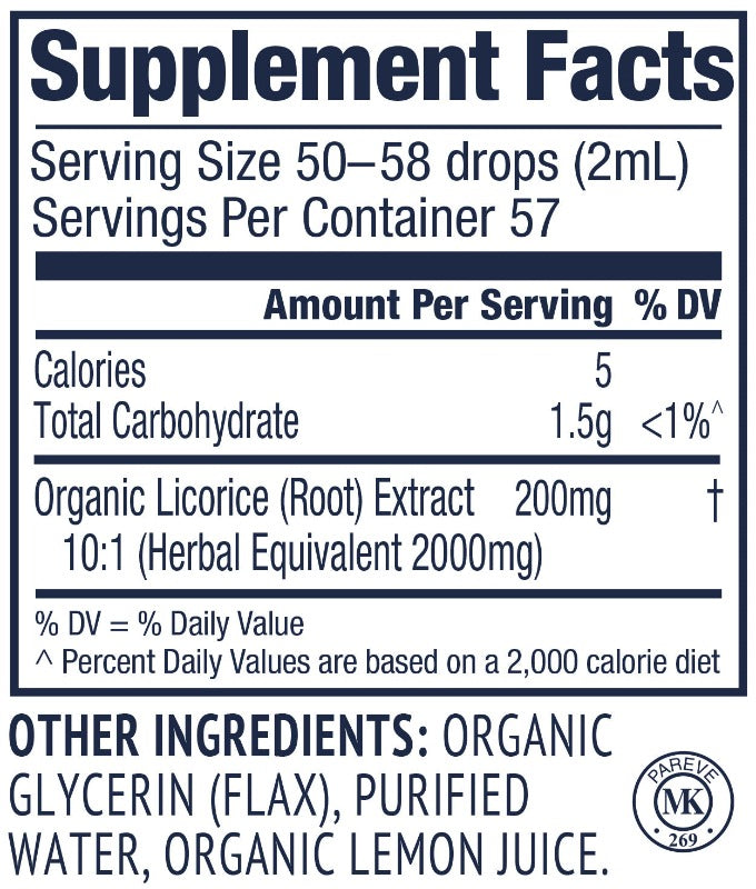 Vimergy Licorice Supplement Facts