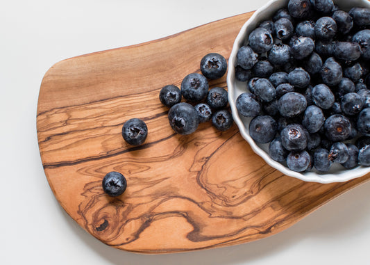 Wild berries and blueberries rich in amino acids and antioxidants