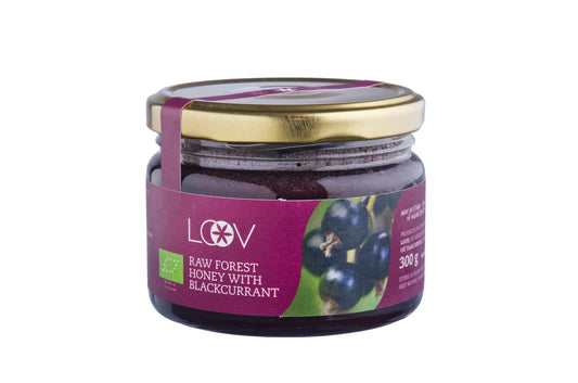 LOOV - Blackcurrant Raw Forest Honey - RealLifeHealing