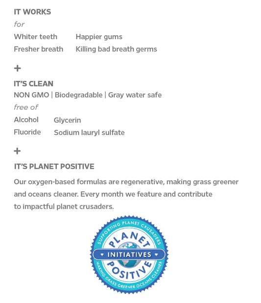 Essential Oxygen - Organic Mouth Wash Peppermint - RealLifeHealing