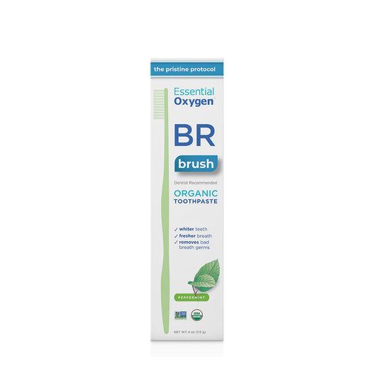 Essential Oxygen - BR Organic Toothpaste- Peppermint - RealLifeHealing