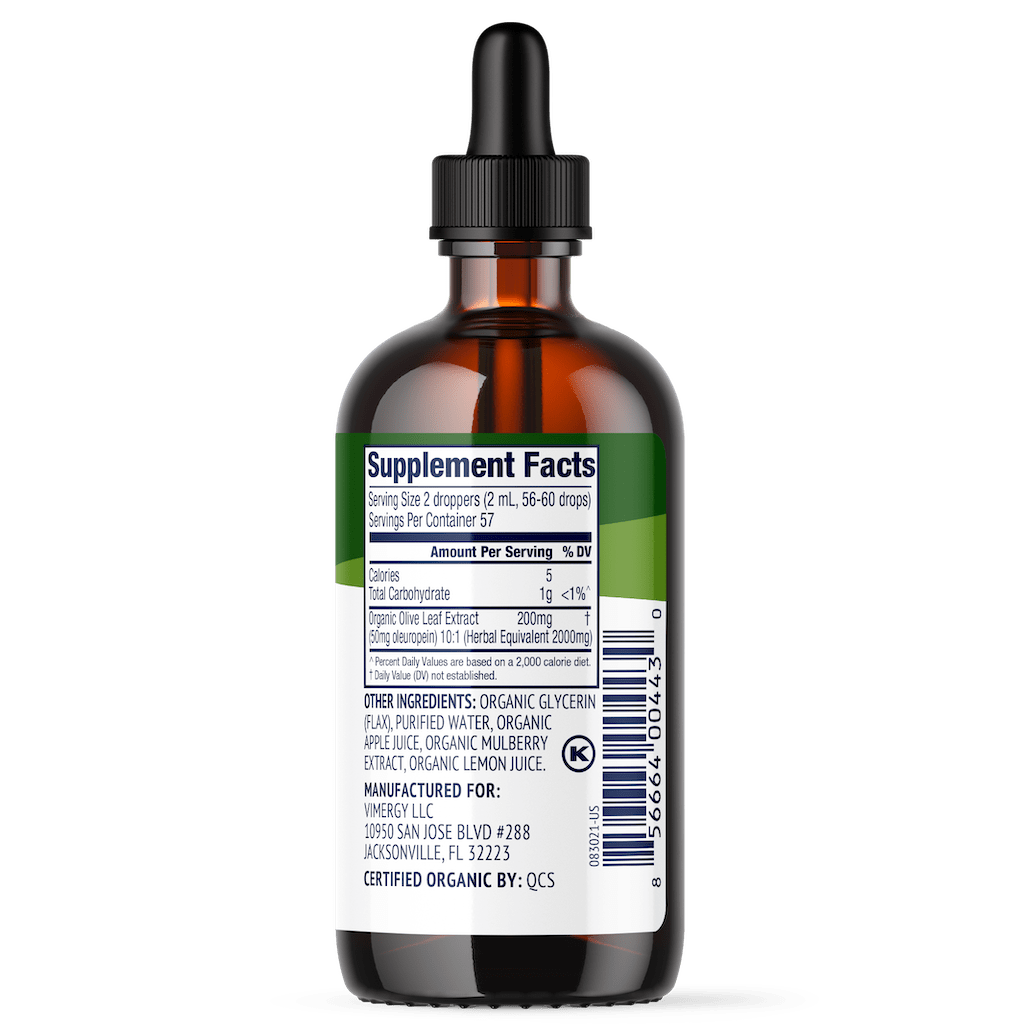 Vimergy Organic Olive Leaf Liquid