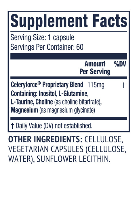 Vimergy Celeryforce Supplement Facts